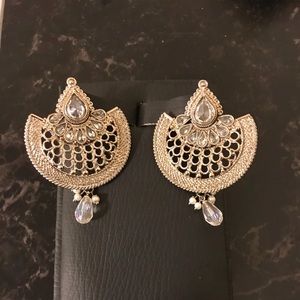 Indian silver earrings nwot